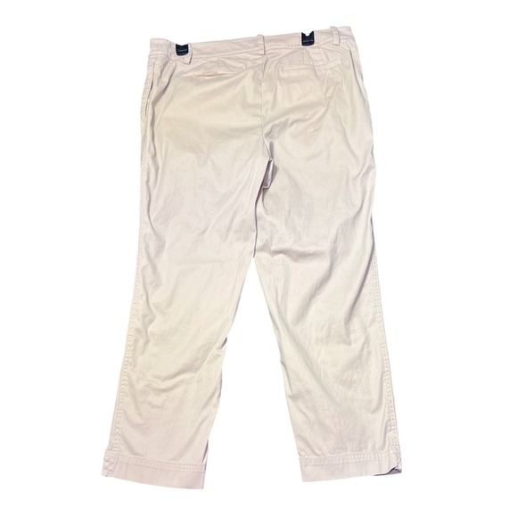 Talbots Perfect Crop Pants Womens 12 Khaki Casual Business Work Everyday - Picture 3 of 16